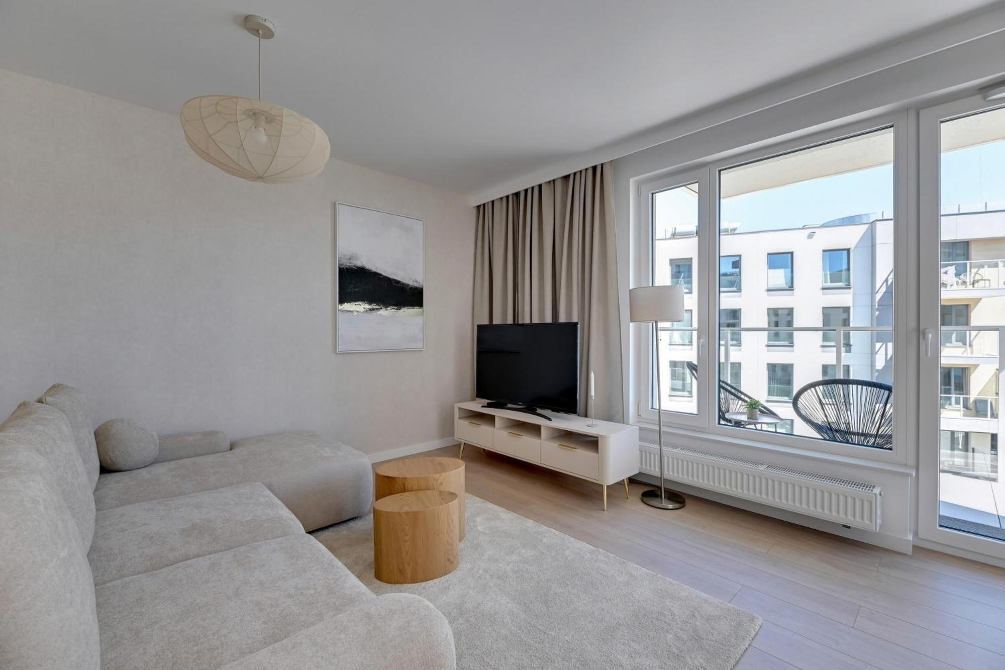 Przystan Letnica Seaside By Downtown Apartments Danzig Zimmer foto